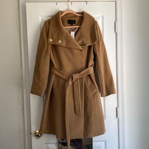 NWT Camel Shawl Collar Ann Taylor Coat